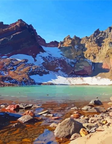 Oregon Mountain Landscape Paint By Numbers