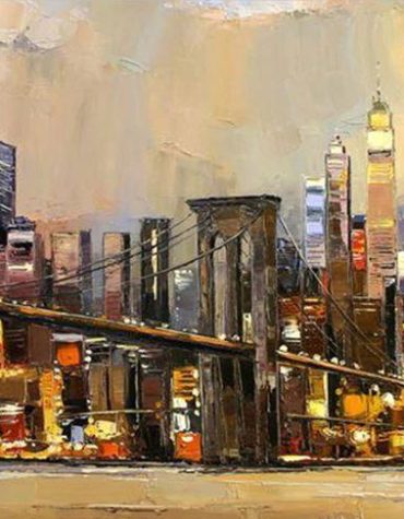 Brooklyn Bridge Nightscape Paint By Numbers