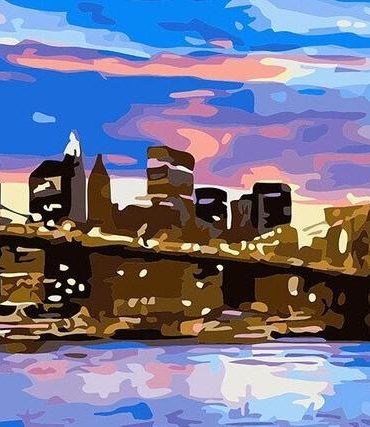 Brooklyn Bridge Art in New York Paint By Numbers