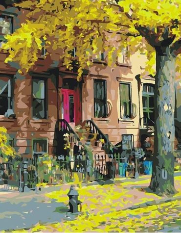 Brooklyn Brownstone Charm Paint By Numbers