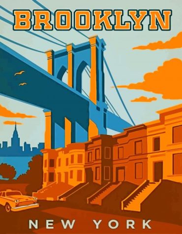 Brooklyn Bridge Scenic Paint By Numbers