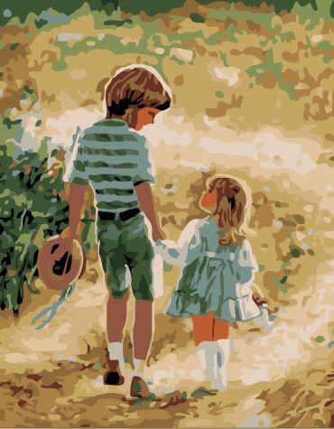 Brother and Sister Childhood Paint By Numbers