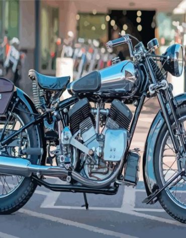 Brough Motorbikes Adventure Paint By Numbers