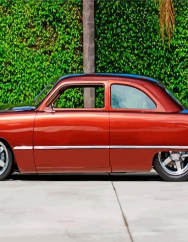 Brown 49 Ford Coupe Paint By Numbers