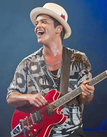 Bruno Mars Guitar Art Paint By Numbers