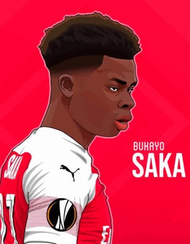 Bukayo Saka Football Star Paint By Numbers
