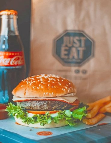 Hamburger Feast Paint By Numbers