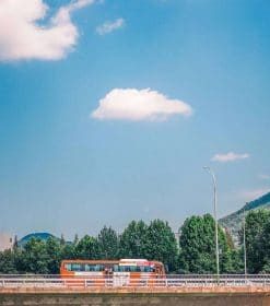 Seoul City Bus Scene Paint By Numbers