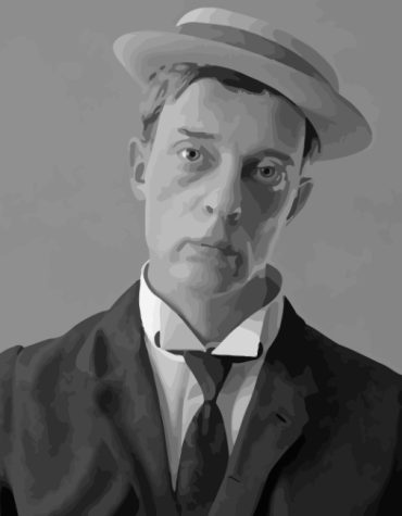 Buster Keaton Black and White Paint By Numbers