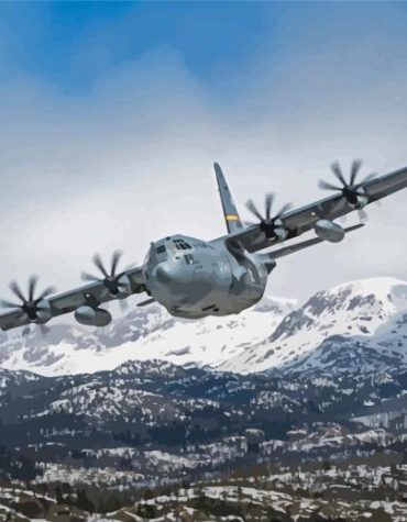 C 130 Hercules Engines Paint By Numbers
