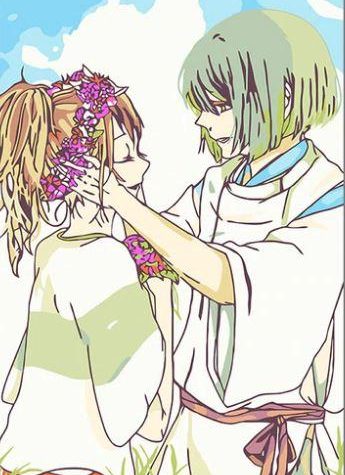 Chihiro and Haku Anime Love Paint By Numbers