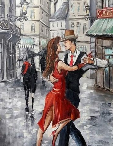 Romantic Couple Tango Paint By Numbers