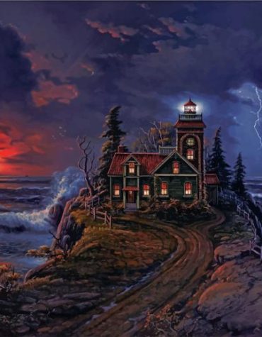 Oceanfront Cabin Escape Paint By Numbers