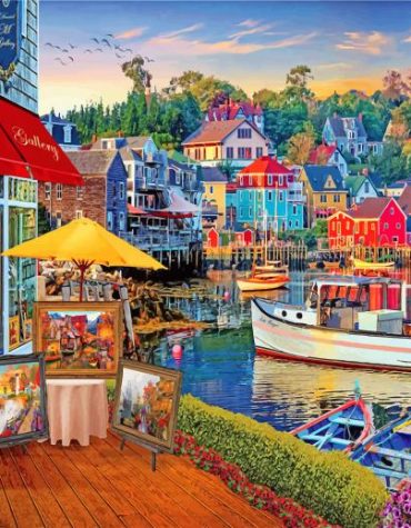 Exploring Lunenburg's Charm Paint By Numbers