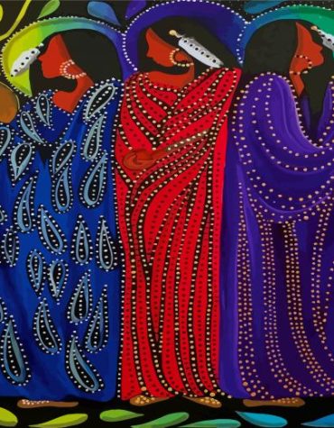 Canadian Indigenous Women Paint By Numbers