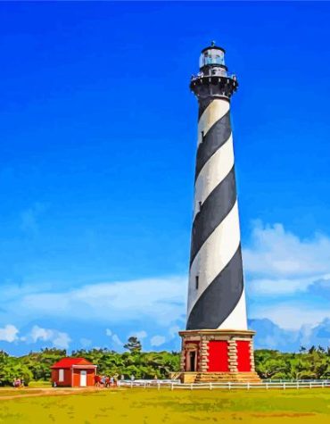 Cape Hatteras Lighthouse North Carolina Paint By Numbers