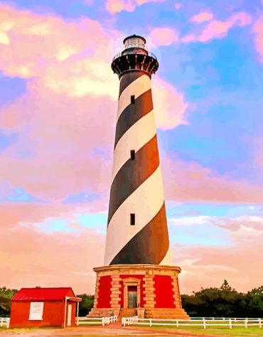 Cape Hatteras Lighthouse North Carolina Paint By Numbers