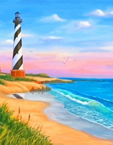 Cape Hatteras Lighthouse Paint By Numbers
