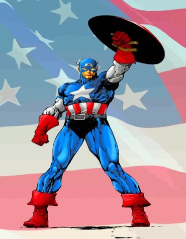 Captain America Superhero Paint By Numbers