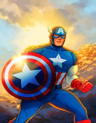 Captain America Marvel Paint By Numbers