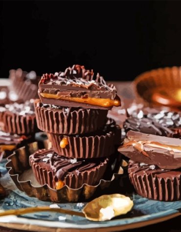 Caramel Chocolate Delight Paint By Numbers