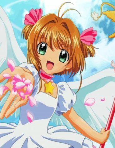 Sakura Kinomoto Anime Paint By Numbers