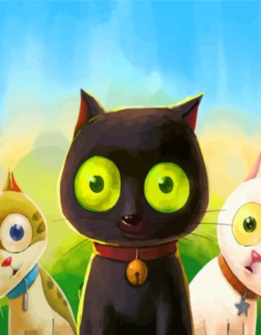 Colorful Kitten Paint By Numbers