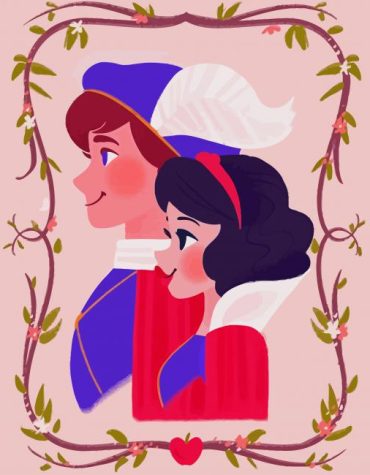Cartoon Snow White and Prince Charming Paint By Numbers