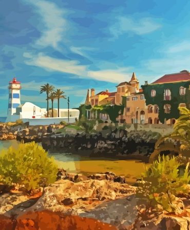 Cascais Seaside Town Paint By Numbers
