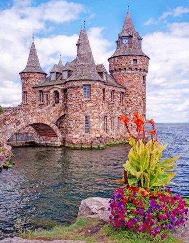 Boldt Castle Architecture Paint By Numbers