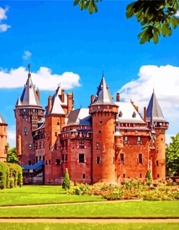 De Haar Castle Utrecht Paint By Numbers