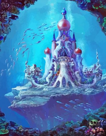 Fantasy Castle Under Sea Paint By Numbers