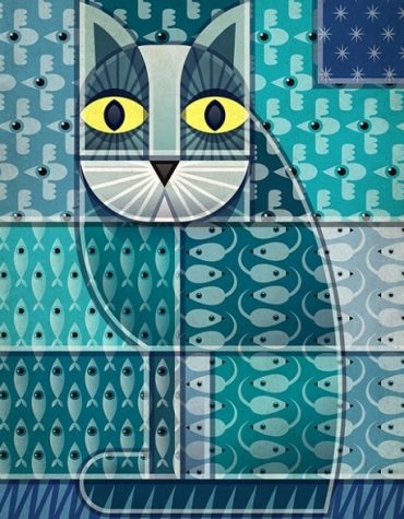 Cat on Wall Animals Paint By Numbers