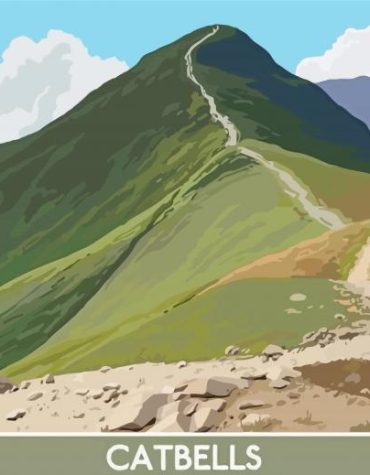 Catbells Mountain View Paint By Numbers