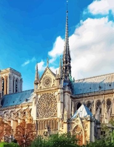 Notre Dame Cathedral Paris Paint By Numbers