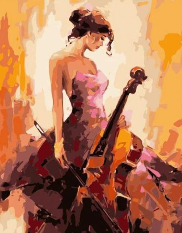 Cello Musician Woman Paint By Numbers
