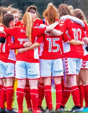 Charlton Athletic Women's Football Paint By Numbers