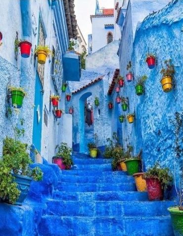 Blue City Chefchaouen Paint By Numbers