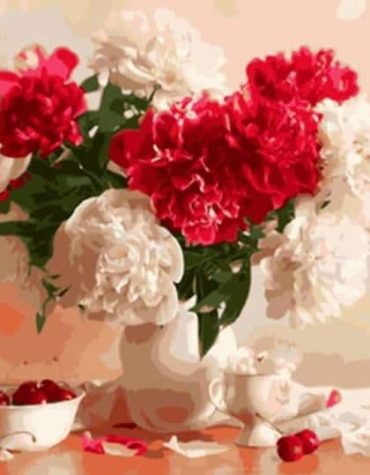 Cherries Blossom Art Paint By Numbers