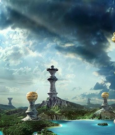 Mountain Lake Chess Landscape Paint By Numbers