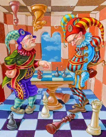 Chess Clowns Paint By Numbers