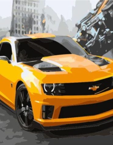 Chevrolet Bumblebee Camaro Paint By Numbers
