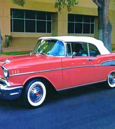 Chevrolet Bel Air Red Classic Paint By Numbers