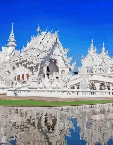 Chiang Rai White Temple Paint By Numbers