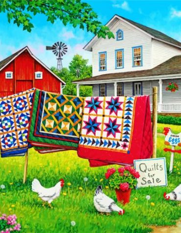 Chickens and Roosters Paint By Numbers