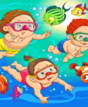 Underwater Kids Adventure Paint By Numbers