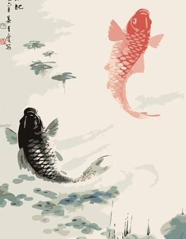 Chinese Koi Nishikigoi Paint By Numbers