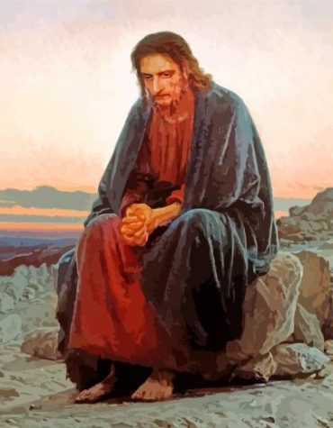 Christ Desert Scene Paint By Numbers