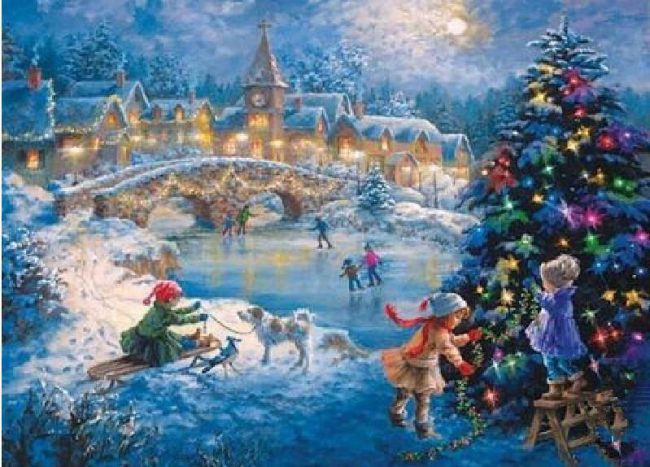 Christmas Snow Celebration Paint By Numbers