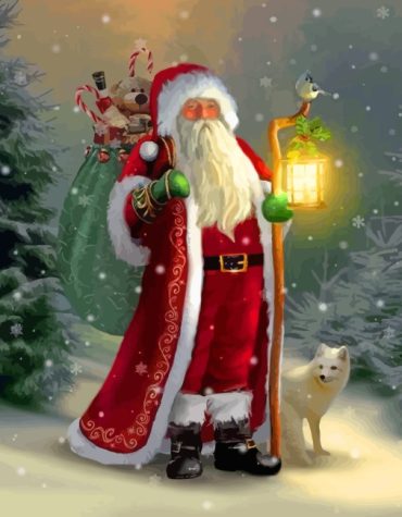 Santa Claus Holiday Cheer Paint By Numbers
